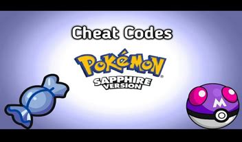 cheat code for pokemon sapphire|pokemon sapphire rare candy code.